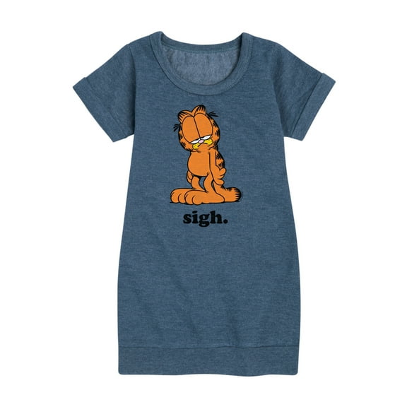 Garfield - Sigh - Toddler & Youth Girls Fleece Dress