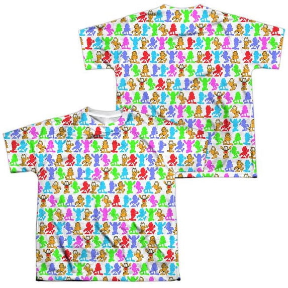 Garfield Men's Silhouettes Sublimation T-shirt White