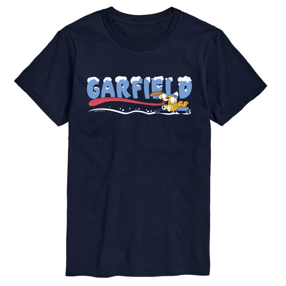Garfield - Sled - Men's Short Sleeve Graphic T-Shirt
