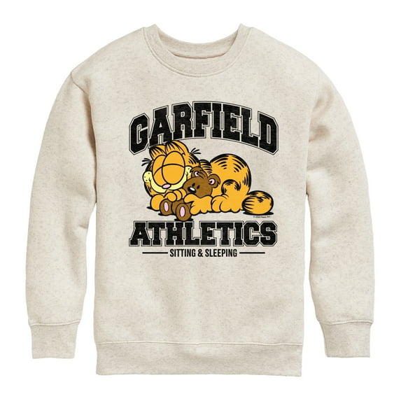 Garfield - Sleeping Athletics - Toddler & Youth Crewneck Fleece Sweatshirt