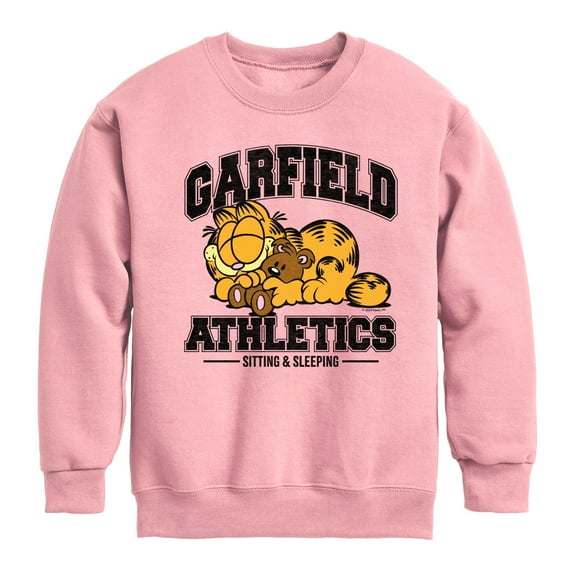 Garfield - Sleeping Athletics - Toddler & Youth Crewneck Fleece Sweatshirt