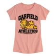 thumbnail image 1 of Garfield - Sleeping Athletics - Toddler & Youth Girls Short Sleeve Graphic T-Shirt, 1 of 5