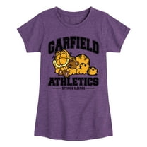 Garfield - Sleeping Athletics - Toddler & Youth Girls Short Sleeve Graphic T-Shirt