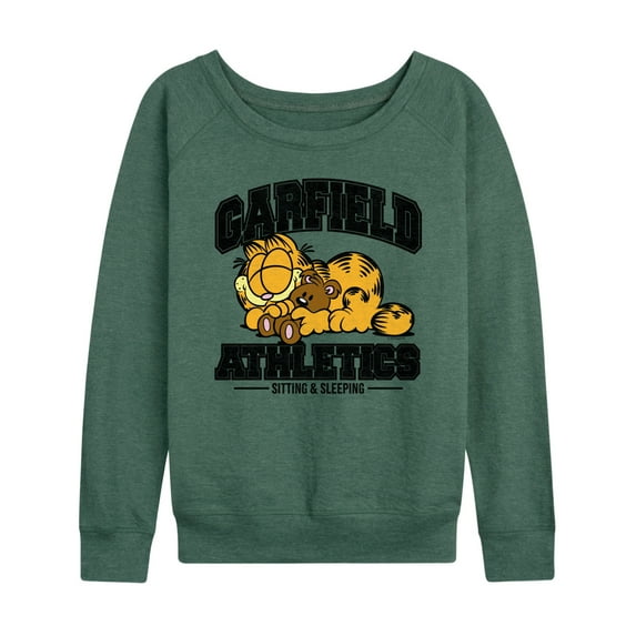 Garfield - Sleeping Athletics - Women's Lightweight French Terry Long Sleeve Shirt