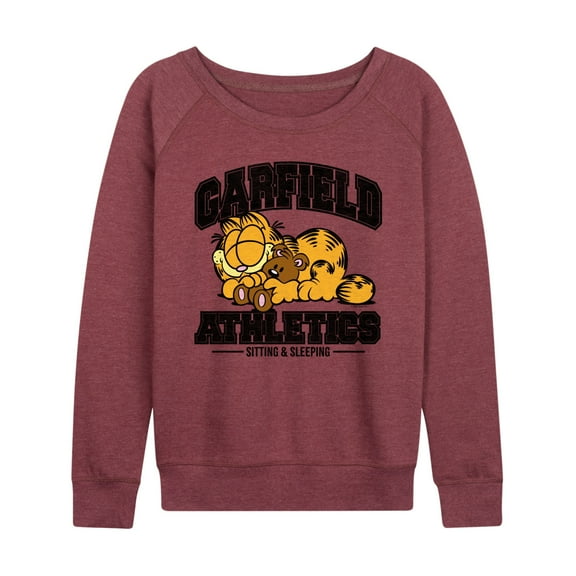 Garfield - Sleeping Athletics - Women's Lightweight French Terry Long Sleeve Shirt