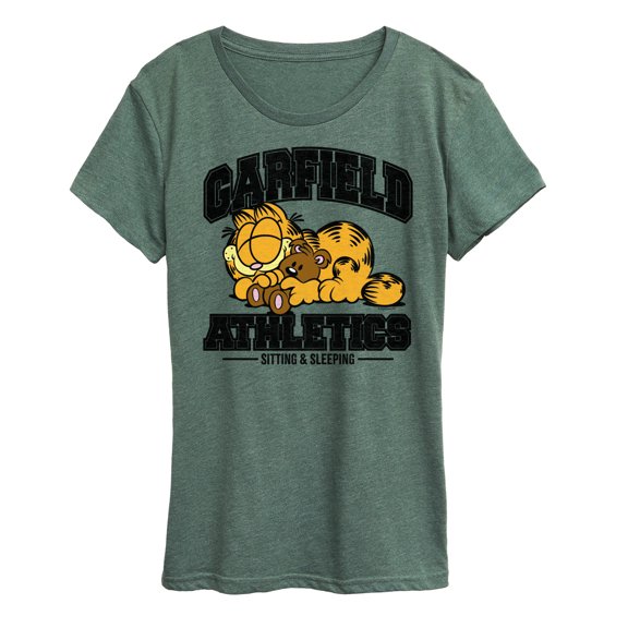 Garfield - Sleeping Athletics Women's Short Sleeve Graphic T-Shirt