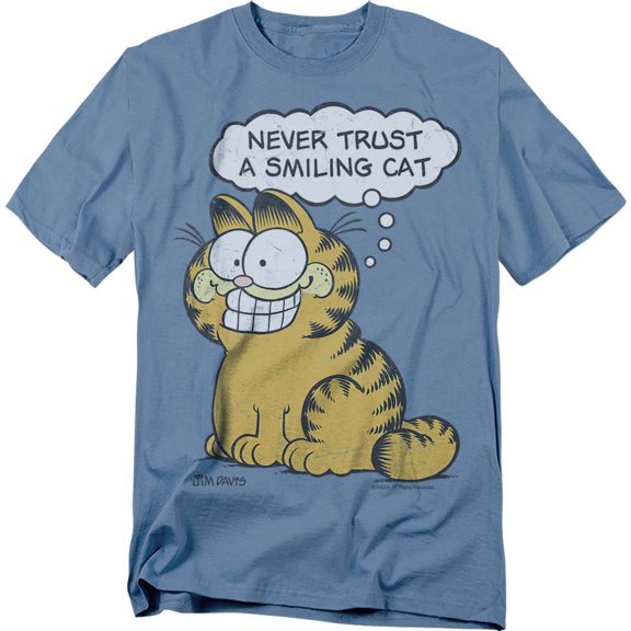 Garfield T-Shirt Smiling Cat Unisex Graphic Tee For Men & Women
