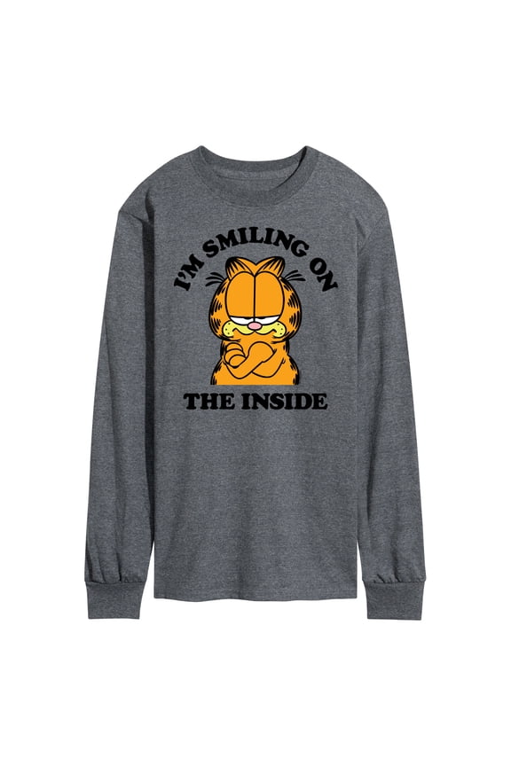 - Smiling On The Inside - Men's Long Sleeve T-Shirt