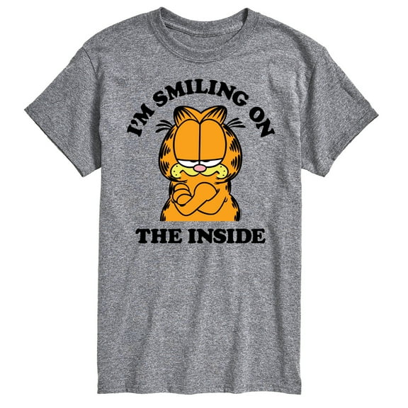 Garfield - Smiling On The Inside - Men's Short Sleeve Graphic T-Shirt