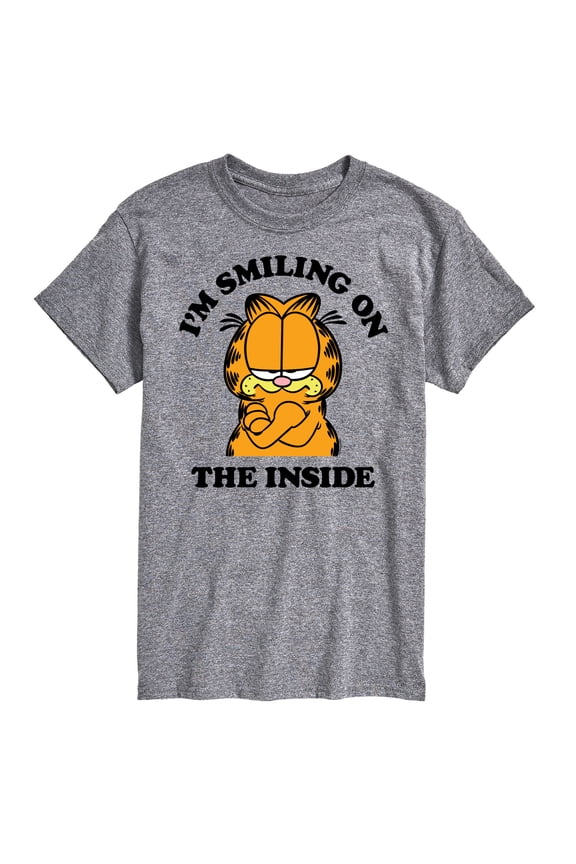 - Smiling On The Inside - Men's Short Sleeve Graphic T-Shirt