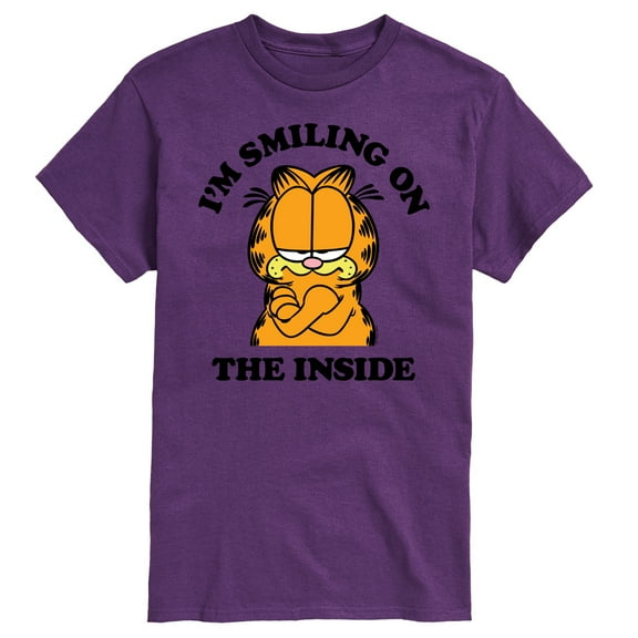 Garfield - Smiling On The Inside - Men's Short Sleeve Graphic T-Shirt