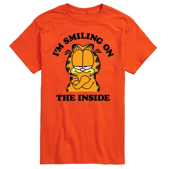 Garfield - Smiling On The Inside - Men's Short Sleeve Graphic T-Shirt