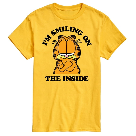 Garfield - Smiling On The Inside - Men's Short Sleeve Graphic T-Shirt