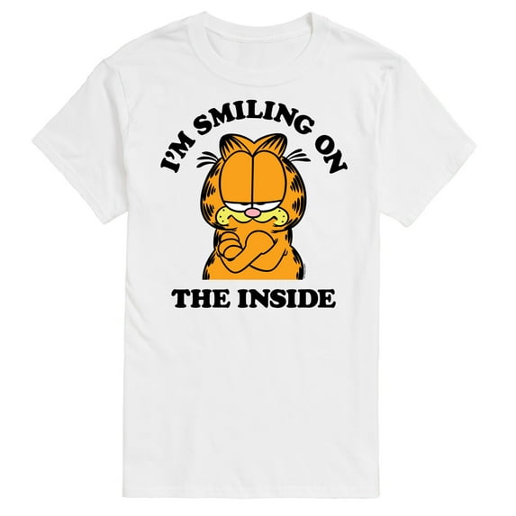 Garfield - Smiling On The Inside - Men's Short Sleeve Graphic T-Shirt