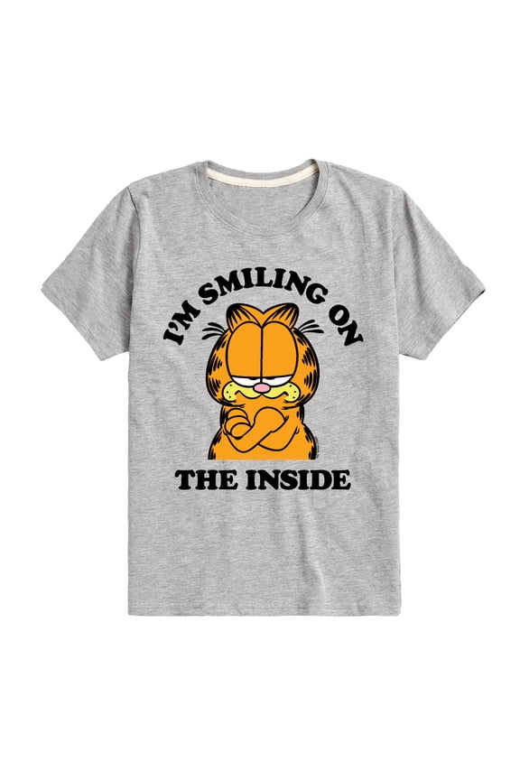 - Smiling On The Inside - Toddler And Youth Short Sleeve Graphic T-Shirt