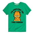 thumbnail image 1 of Garfield - Smiling On The Inside - Toddler And Youth Short Sleeve Graphic T-Shirt, 1 of 5