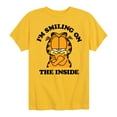 thumbnail image 1 of Garfield - Smiling On The Inside - Toddler And Youth Short Sleeve Graphic T-Shirt, 1 of 5
