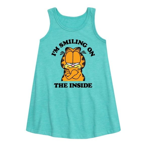 Garfield - Smiling On The Inside - Toddler and Youth Girls A-line Dress