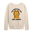 thumbnail image 1 of Garfield - Smiling On The Inside - Women's Lightweight French Terry Long Sleeve Shirt, 1 of 5