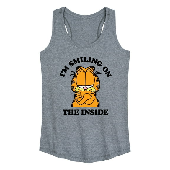 Garfield - Smiling On The Inside - Women's Racerback Tank Top