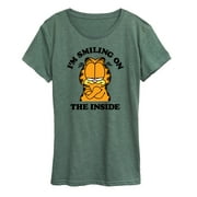 GARFIELD - Smiling On The Inside - Women's Short Sleeve Graphic T-Shirt