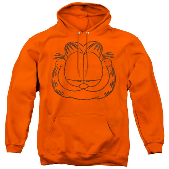 Garfield - Smirking Distressed - Pull-Over Hoodie - Large