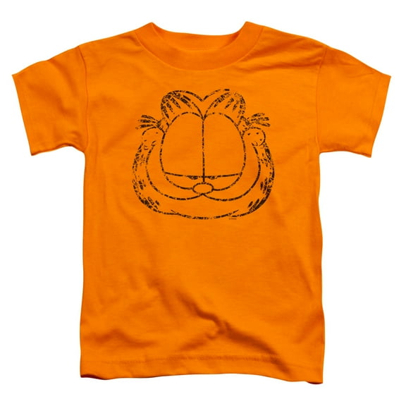 Garfield - Smirking Distressed - Toddler Short Sleeve Shirt - 4T