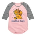 thumbnail image 1 of Garfield - Snuggle Buds - Toddler & Youth Girls Raglan Graphic T-Shirt, 1 of 4