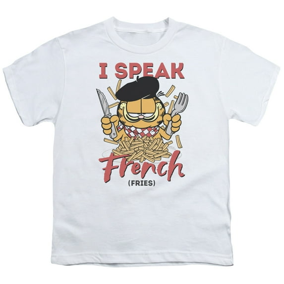 Garfield - Speaking Love - Youth Short Sleeve Shirt - Medium