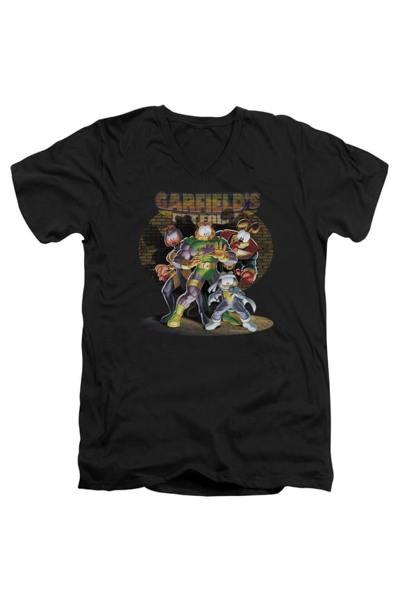 Garfield - Spotlight - Slim Fit V Neck Shirt - Large