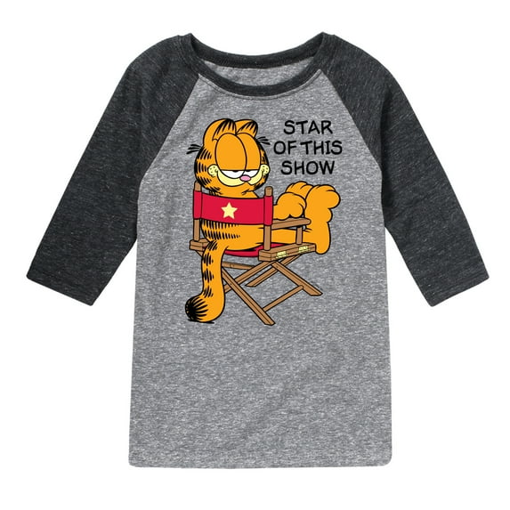 Garfield - Star Of This Show - Toddler & Youth Raglan Graphic T-Shirt
