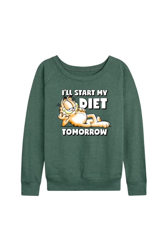 - Start My Diet Tomorrow - Women's Lightweight French Terry Long Sleeve Shirt