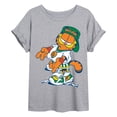 thumbnail image 1 of Garfield - Street Fashion Peace Pose - Juniors Oversized Graphic T-Shirt, 1 of 4