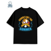 SOMIMOSA Garfield Summer Tee men 180G 100% Cotton black Funny Unisex Shirt Short Sleeve tshirts Vintage Unisex Shirt Printed tshirts Basic Unisex Shirt Short Sleeve tshirts Trendy Unisex Shirt Graphic tshirts
