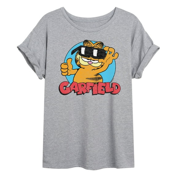 Garfield - Sunglasses - Juniors Ideal Flowy Muscle T-Shirt