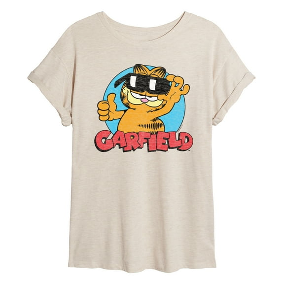 Garfield - Sunglasses - Juniors Ideal Flowy Muscle T-Shirt