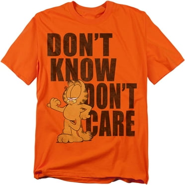 Garfield T-Shirt Don'T Know Don'T Care Unisex Graphic Tee for Men & Women