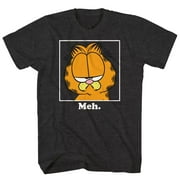 SEVEN TIMES SIX Garfield T-Shirt Men's Meh Expression Character Design Tee