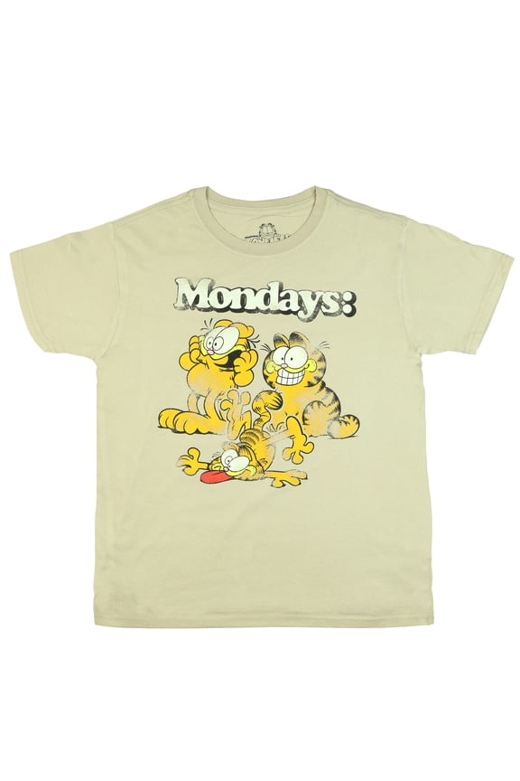 Garfield T-Shirt Men's Monday's Distressed Expressions Short Sleeve Top