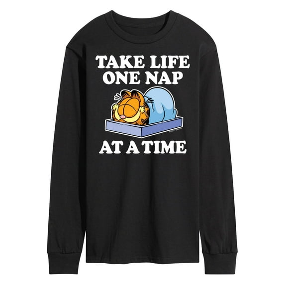 Garfield - Take Life One Nap - Men's Long Sleeve T-Shirt