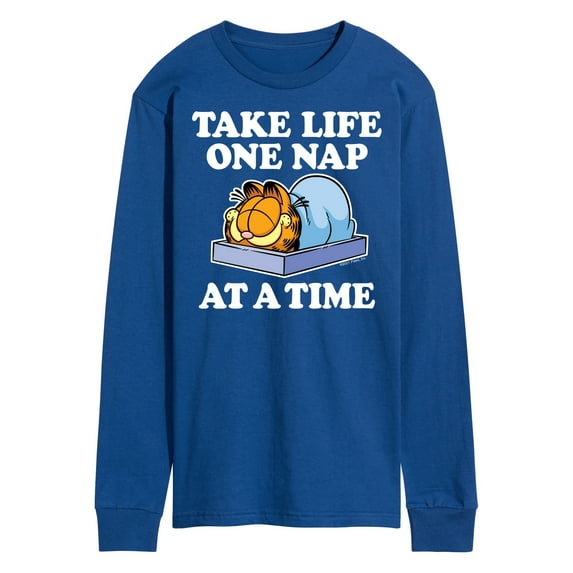 Garfield - Take Life One Nap - Men's Long Sleeve T-Shirt