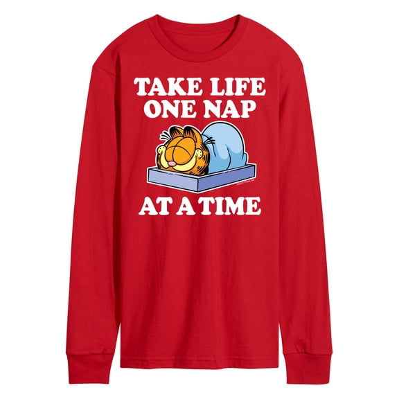 Garfield - Take Life One Nap - Men's Long Sleeve T-Shirt