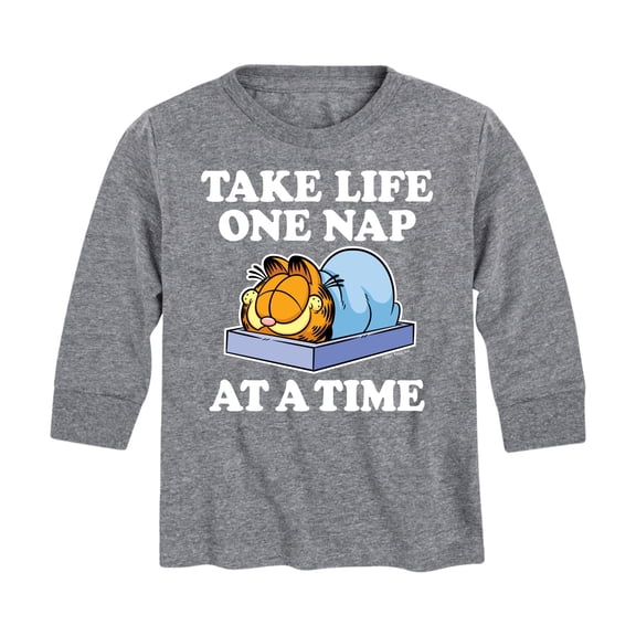 Garfield - Take Life One Nap - Toddler And Youth Long Sleeve Graphic T-Shirt