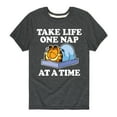 thumbnail image 1 of Garfield - Take Life One Nap - Toddler And Youth Short Sleeve Graphic T-Shirt, 1 of 5