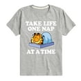 thumbnail image 1 of Garfield - Take Life One Nap - Toddler And Youth Short Sleeve Graphic T-Shirt, 1 of 5
