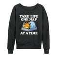thumbnail image 1 of Garfield - Take Life One Nap - Women's Lightweight French Terry Long Sleeve Shirt, 1 of 5
