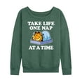 thumbnail image 1 of Garfield - Take Life One Nap - Women's Lightweight French Terry Long Sleeve Shirt, 1 of 5