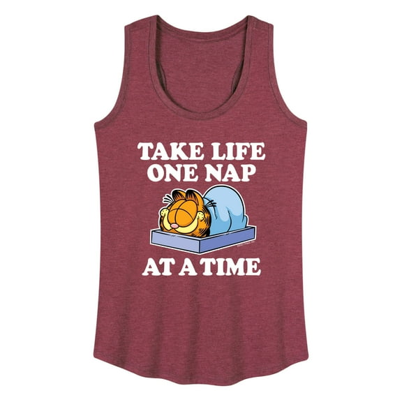Garfield - Take Life One Nap - Women's Racerback Tank Top