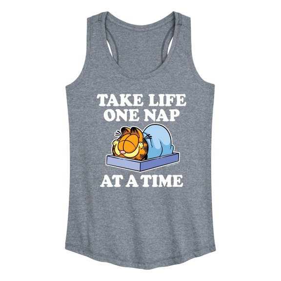 Garfield - Take Life One Nap - Women's Racerback Tank Top