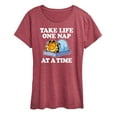 thumbnail image 1 of Garfield - Take Life One Nap - Women's Short Sleeve Graphic T-Shirt, 1 of 5
